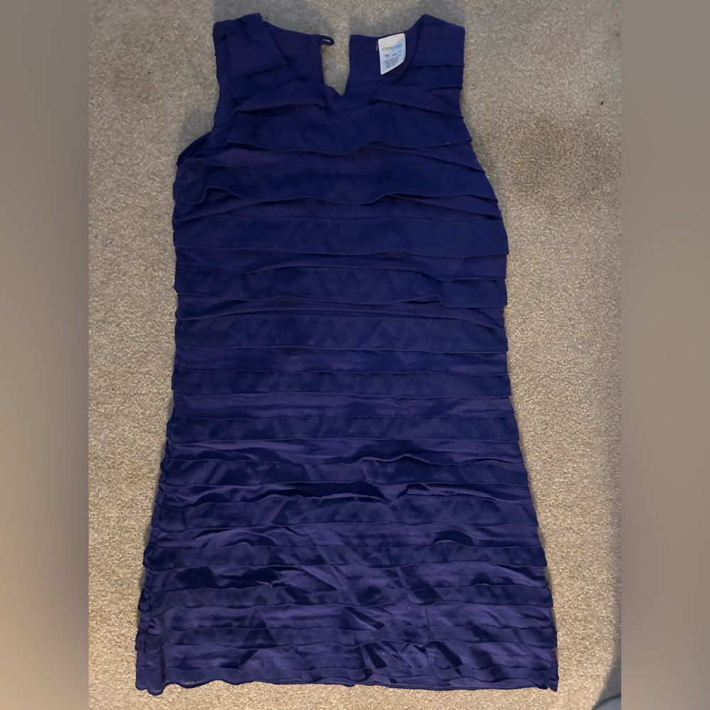 Jcrew Crewcuts - Size 12 purple ruffle dress